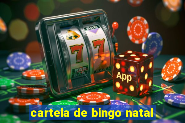 cartela de bingo natal